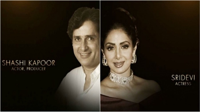 Sridevi, Shashi Kapoor remembered at Oscars